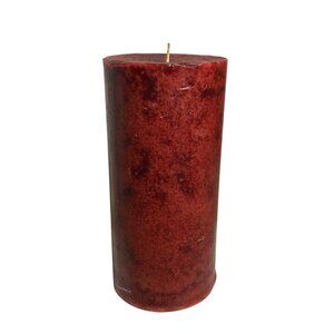 DW Home Scented Candle 3.75" x 8" Red Pillar Grateful Hand Poured Vietnam